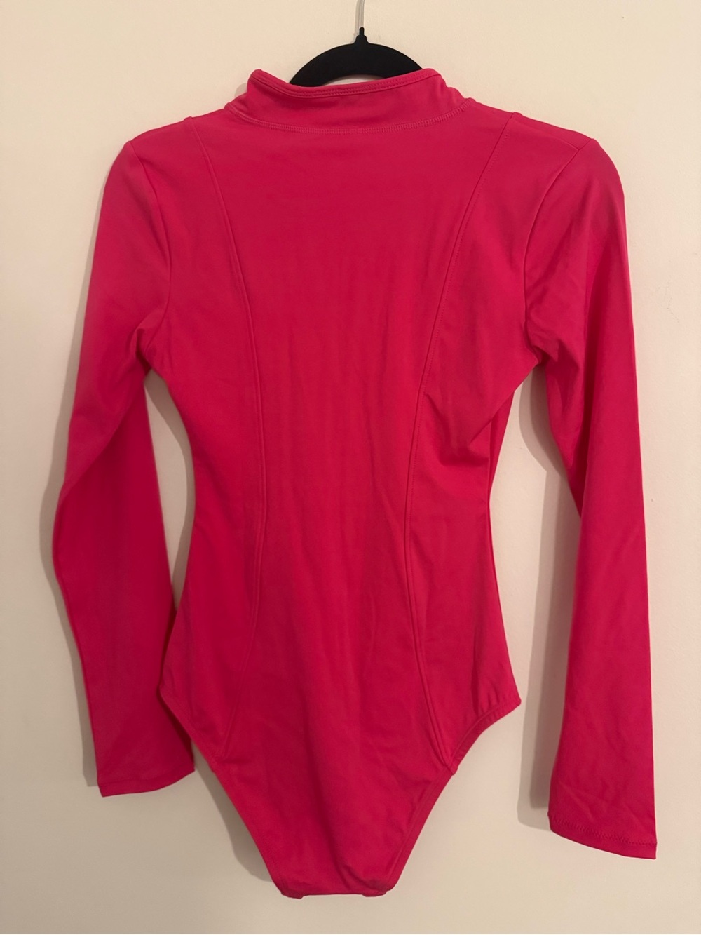 Good American Pink Long Sleeve Zip One Piece Swimsuit M NWT - Picture 6 of 8